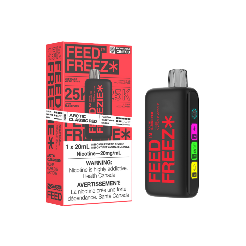 Feed Freez* 25K Disposable Vape | 20mg Nicotine, 25,000 Puffs of Refreshing Flavour